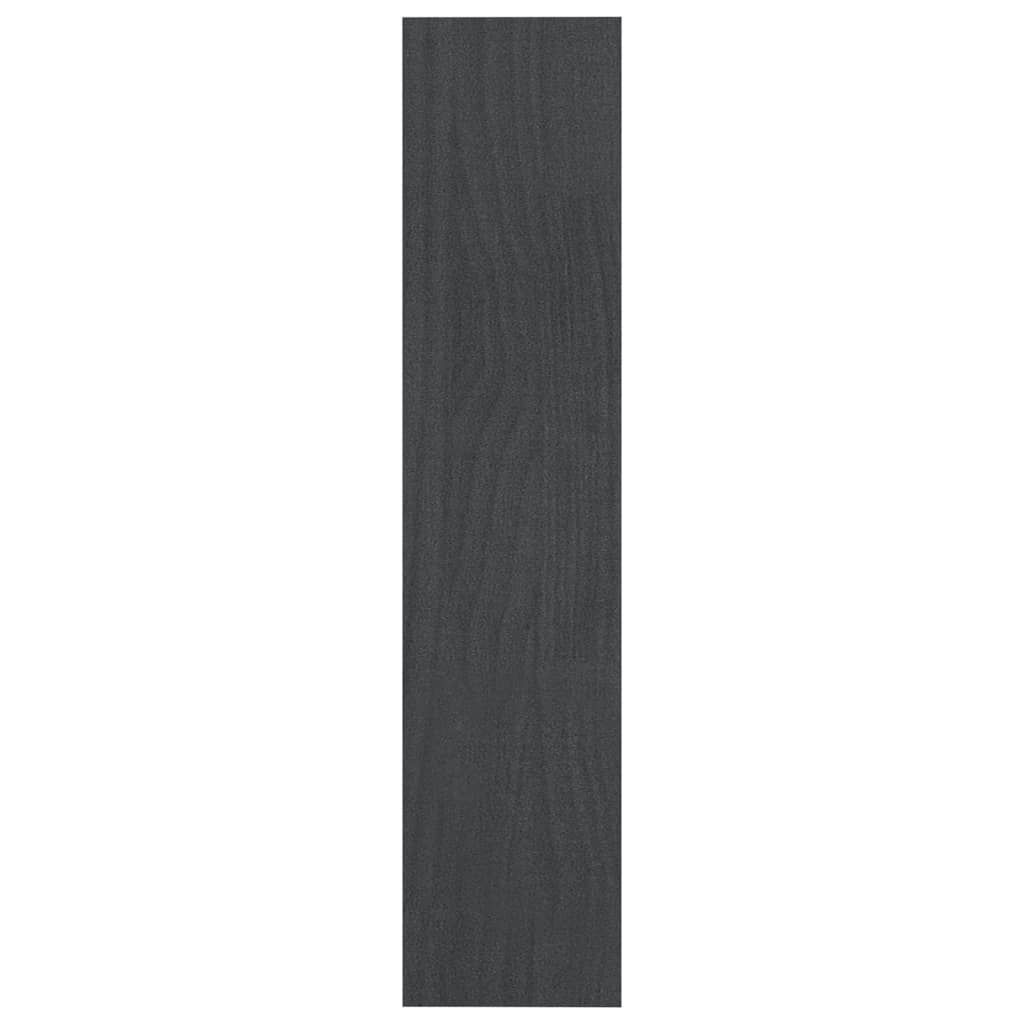 vidaXL Estantería divisor de espacios madera pino gris 100x30x135,5cm