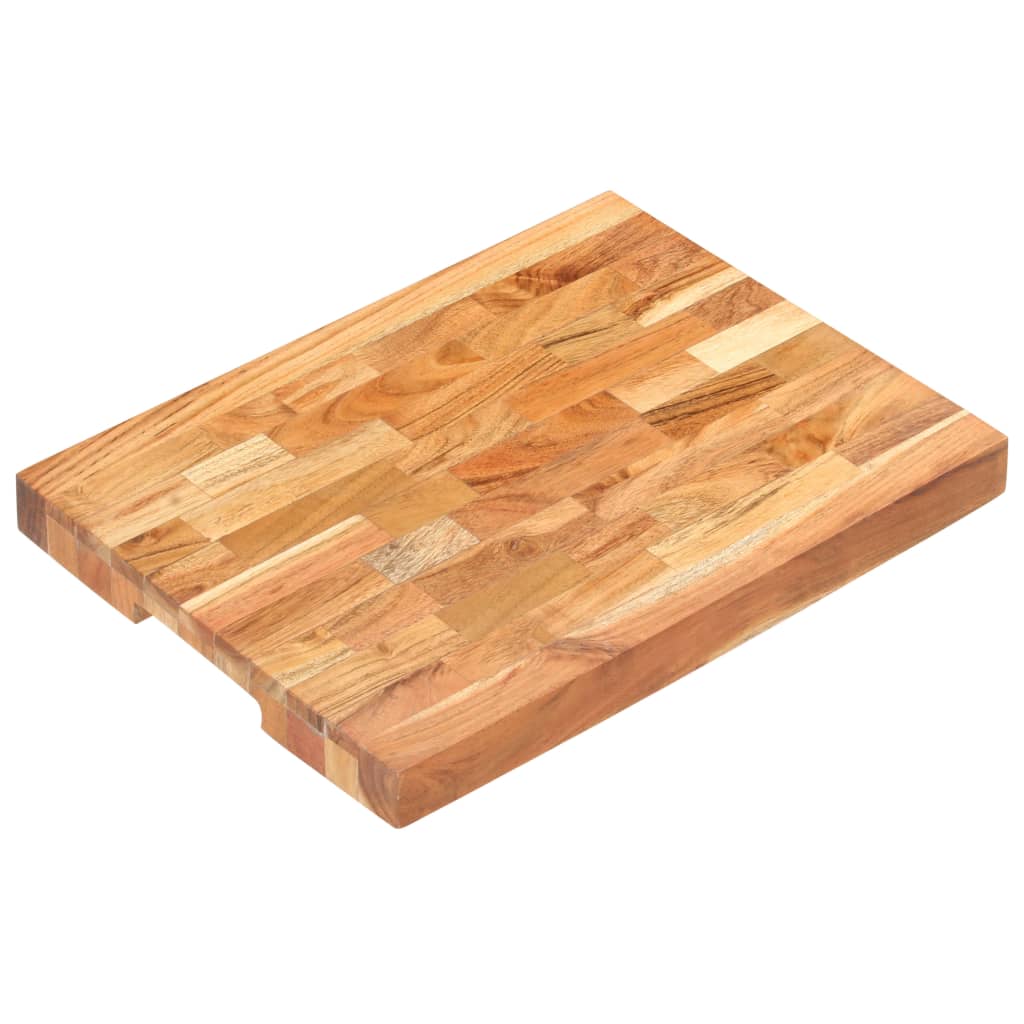 vidaXL Tabla de cortar de madera maciza de acacia 40x30x4 cm