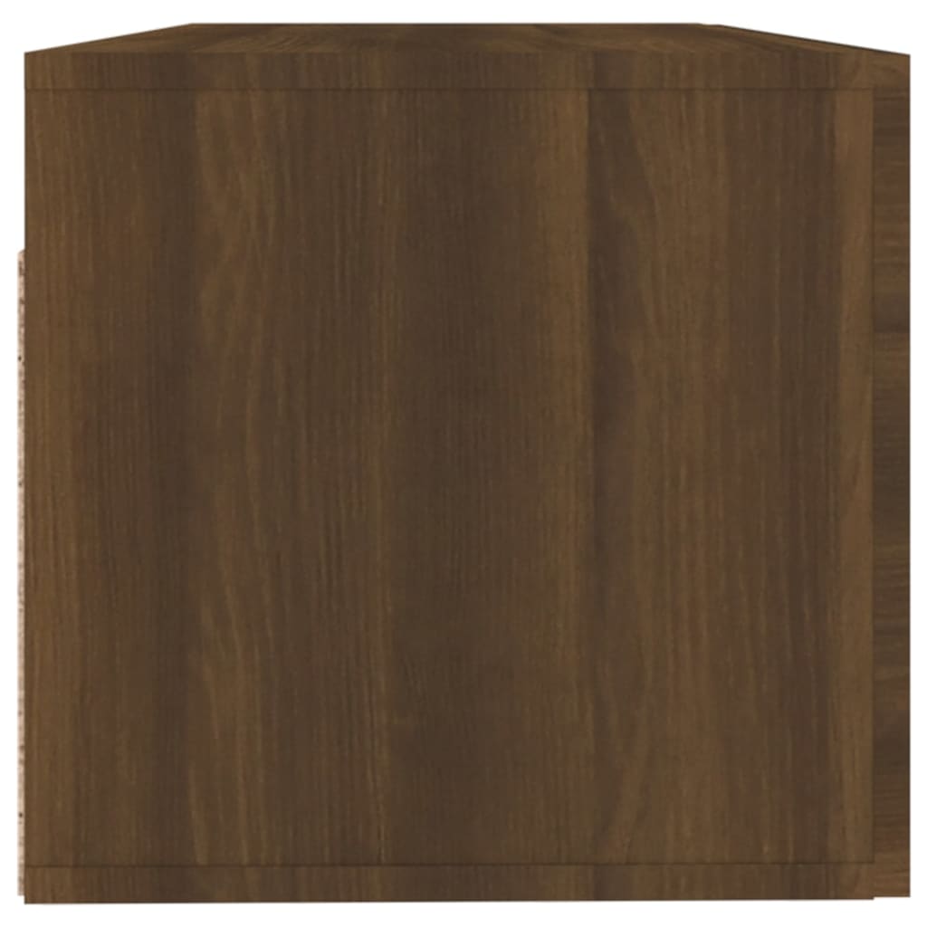 vidaXL Armario pared madera contrachapada marrón roble 100x36,5x35 cm
