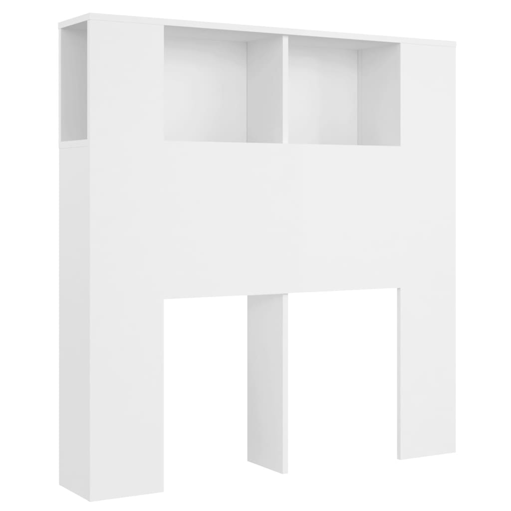 vidaXL Mueble cabecero blanco 100x18,5x104,5 cm