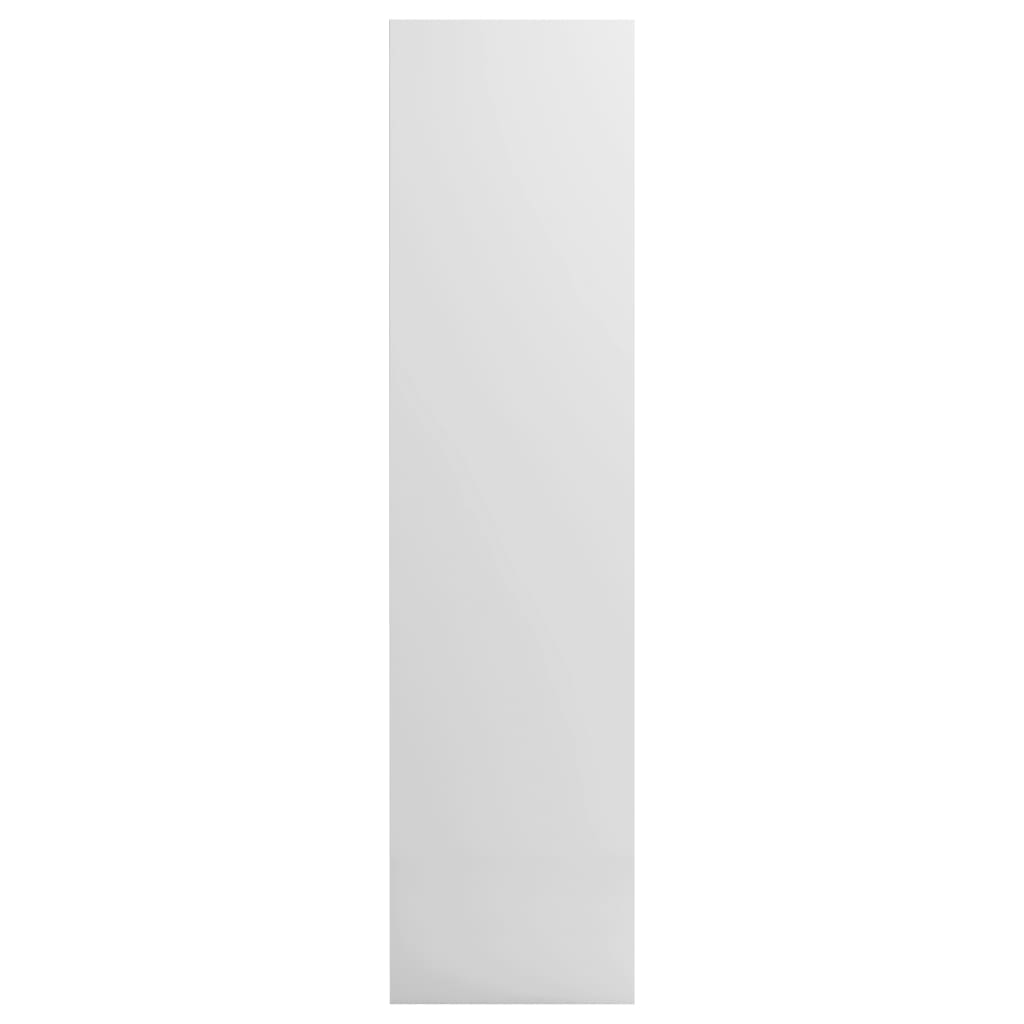 vidaXL Armario de madera contrachapada blanco brillante 50x50x200 cm