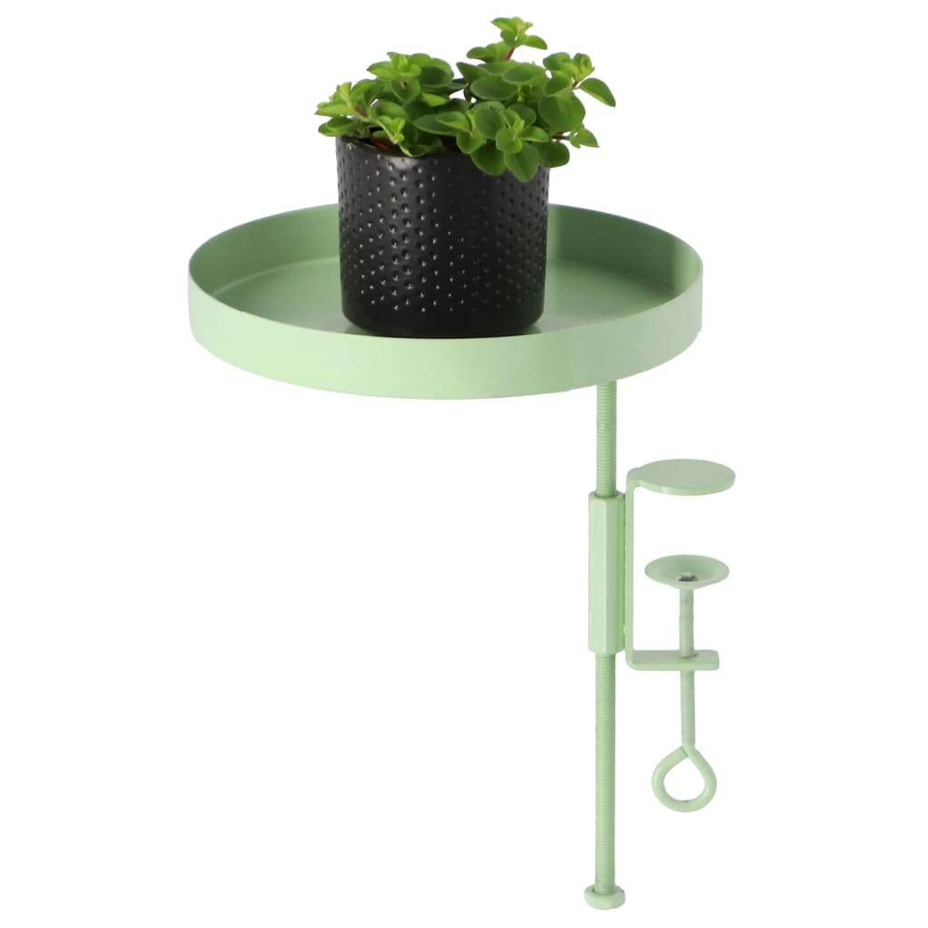 Esschert Design Bandeja para plantas con abrazadera redonda verde M