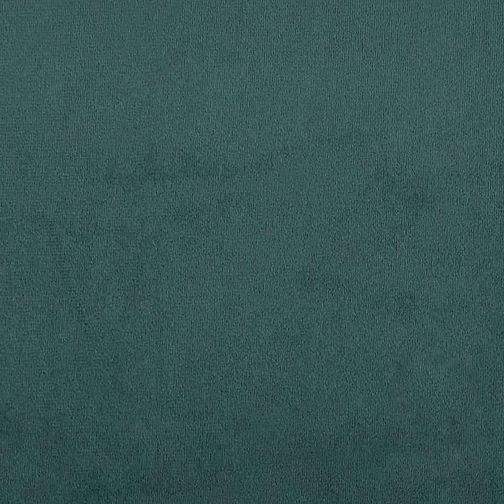 vidaXL Banco de terciopelo verde oscuro 108x79x79 cm