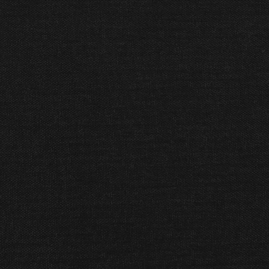 vidaXL Estructura de cama box spring tela negro 120x200 cm