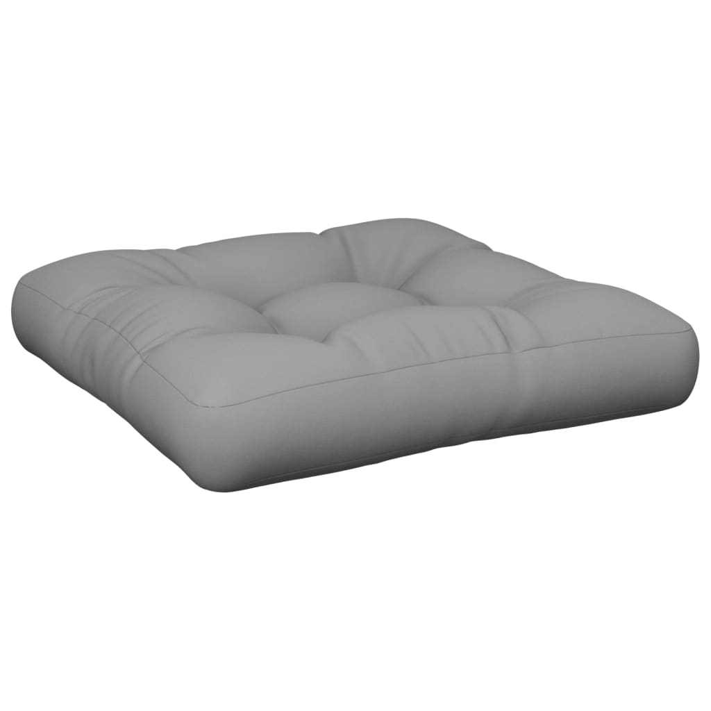 vidaXL Cojín para sofá de palets tela gris 58x58x10 cm