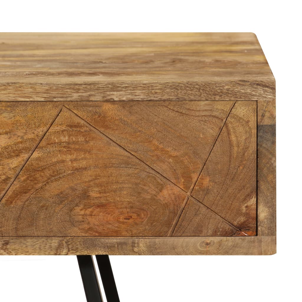 vidaXL Escritorio con cajones madera maciza de mango 110x50x76 cm