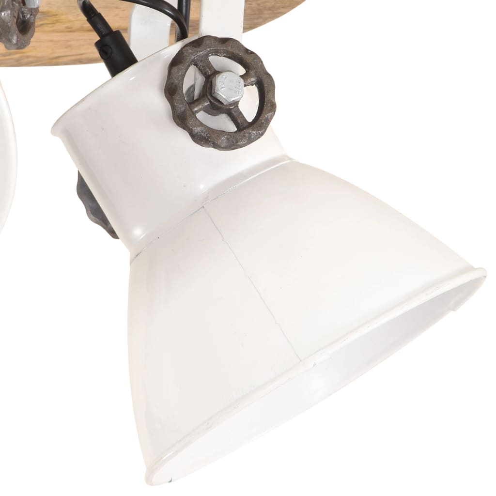 vidaXL Lámpara de techo industrial 25 W blanco 42x27 cm E27