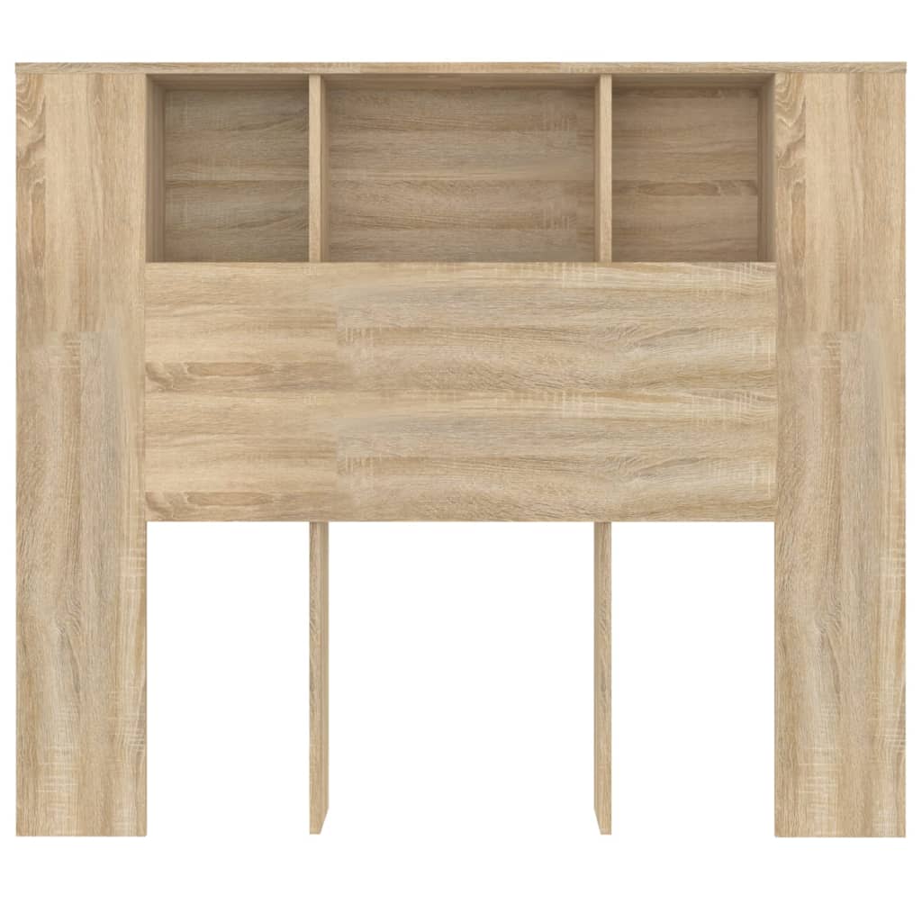 vidaXL Mueble cabecero color roble Sonoma 120x18,5x102,5 cm