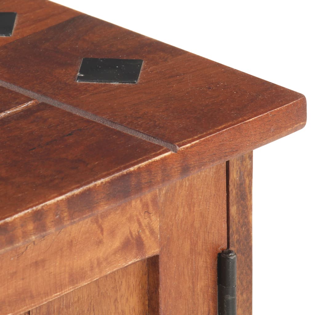 vidaXL Mueble para TV madera maciza de acacia marrón miel 120x30x41 cm