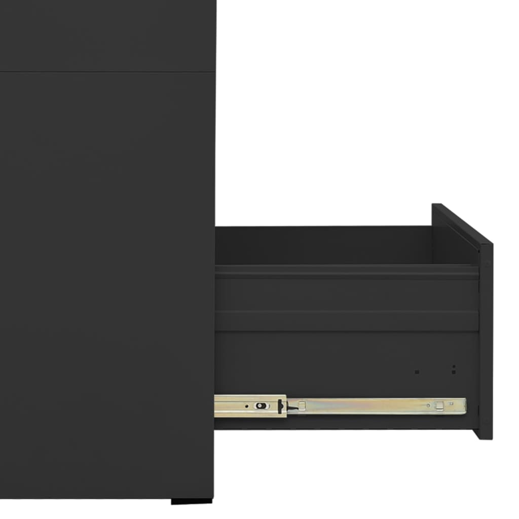 vidaXL Armario archivador de acero antracita 46x62x72,5 cm