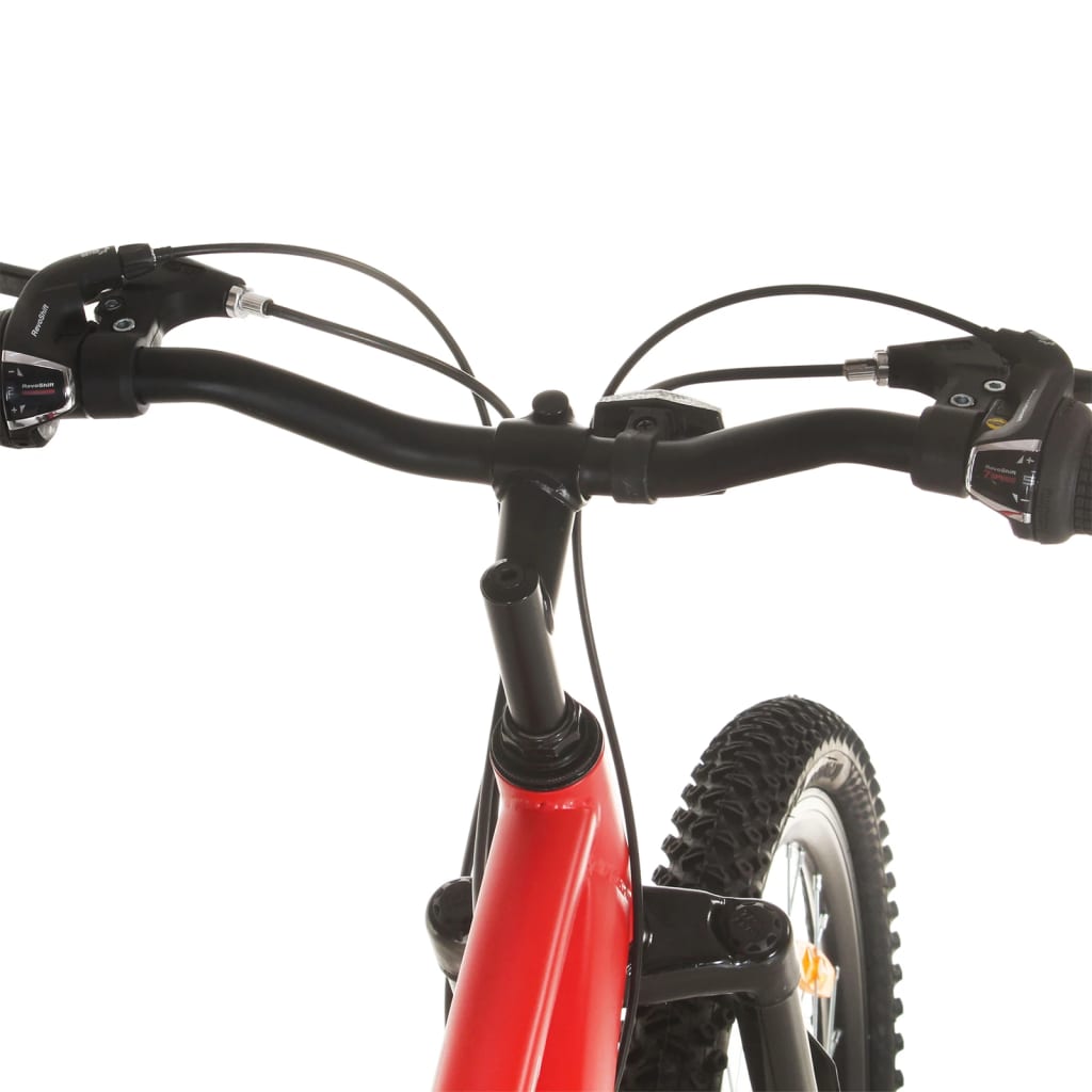 vidaXL Bicicleta montaña 21 velocidades 29 pulgadas rueda 58 cm rojo