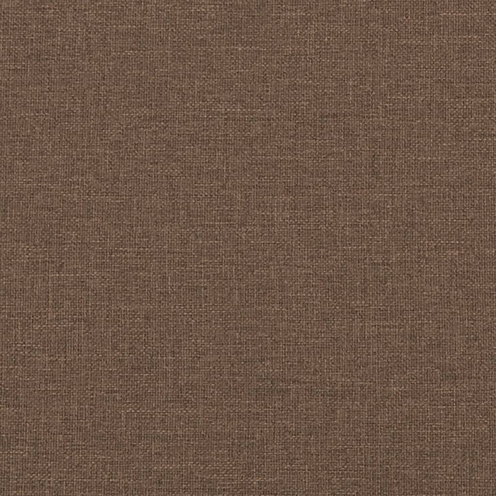 vidaXL Reposapiés de tela marrón 70x55x41 cm