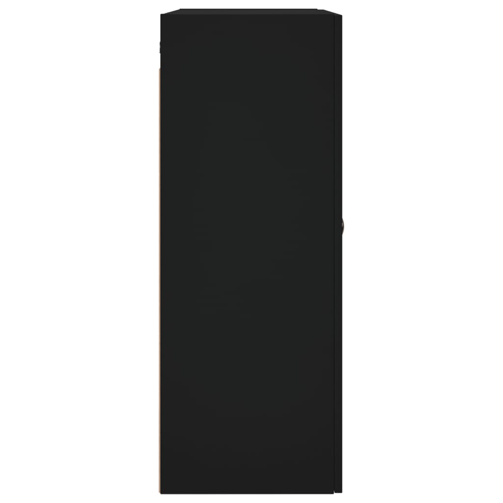vidaXL Armario de pared negro 69,5x34x90 cm