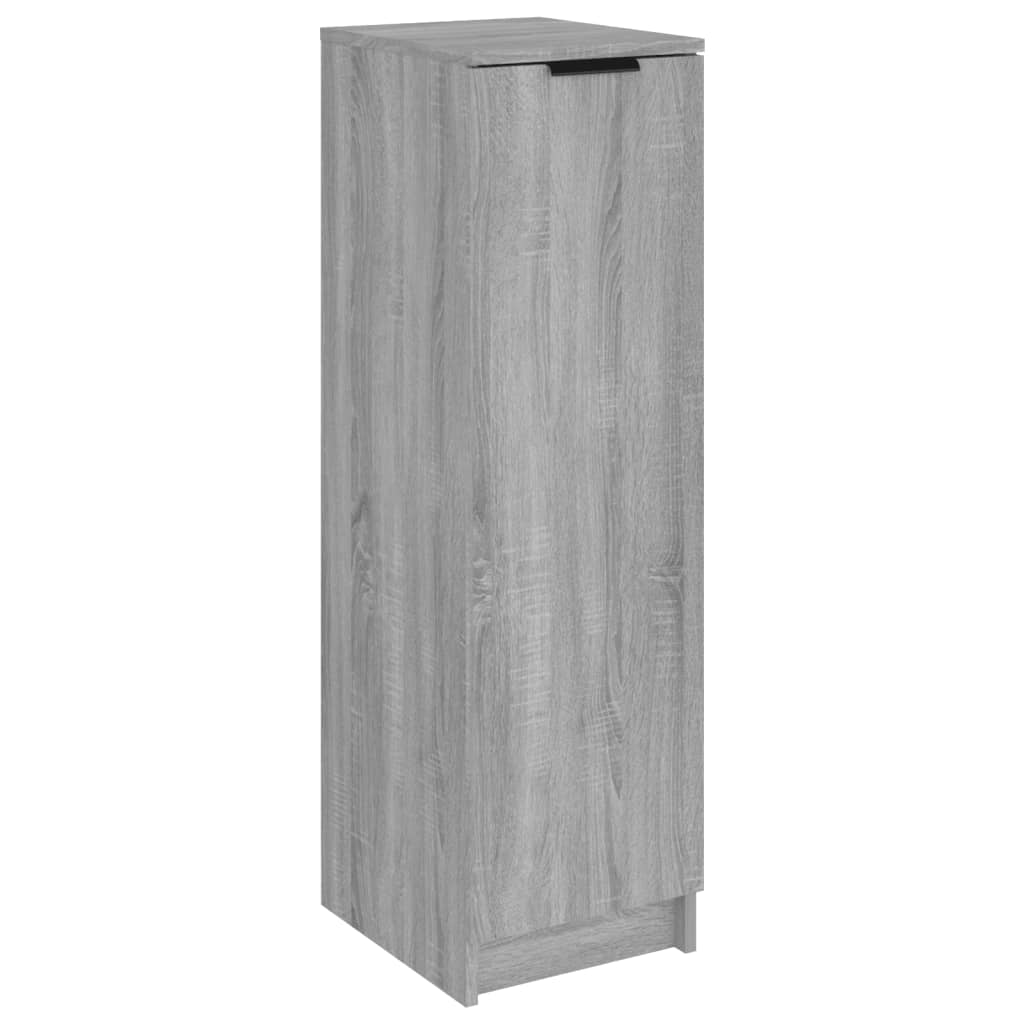 vidaXL Zapatero de madera contrachapada gris Sonoma 30x35x100 cm