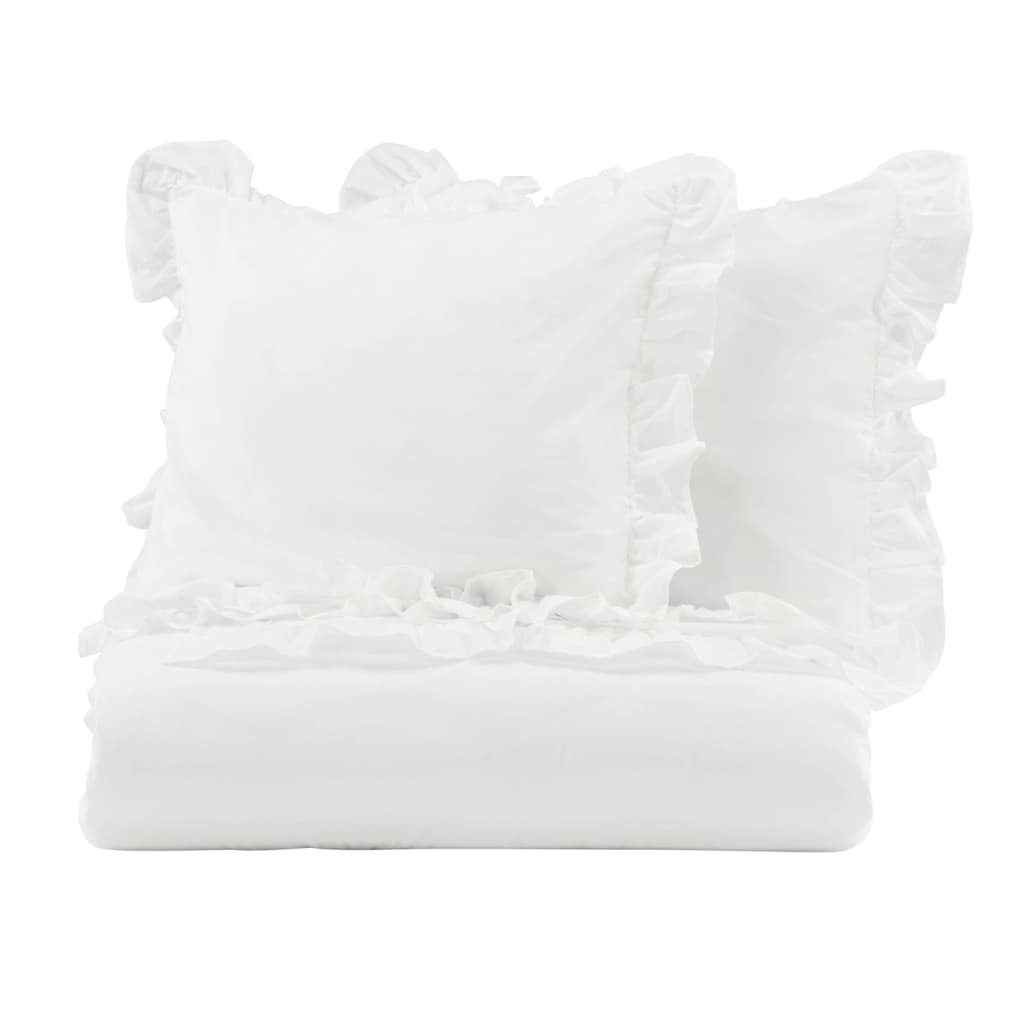 Venture Home Juego de ropa de cama Levi algodón blanco 220x240 cm