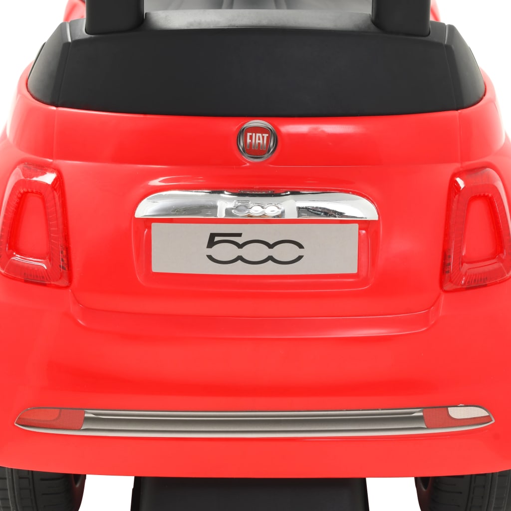 vidaXL Coche correpasillos Fiat 500 rojo