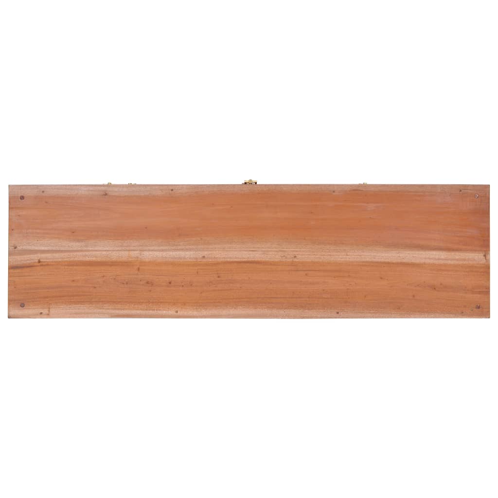 vidaXL Mueble para la TV madera maciza de caoba 110x30x45 cm