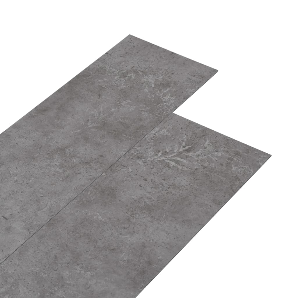 vidaXL Lamas para suelo de PVC autoadhesivas gris hormigón 5,02 m² 2mm