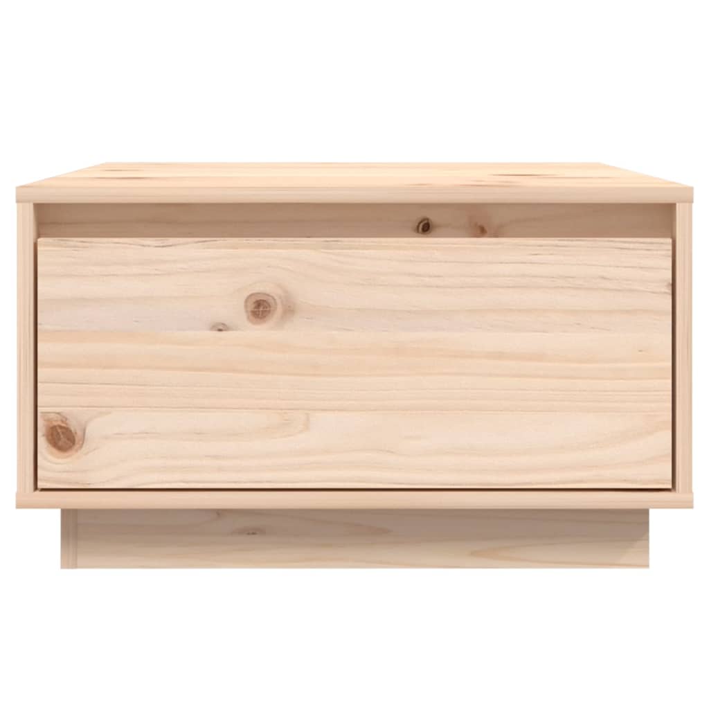 vidaXL Mesa de centro de madera maciza de pino 55x56x32 cm