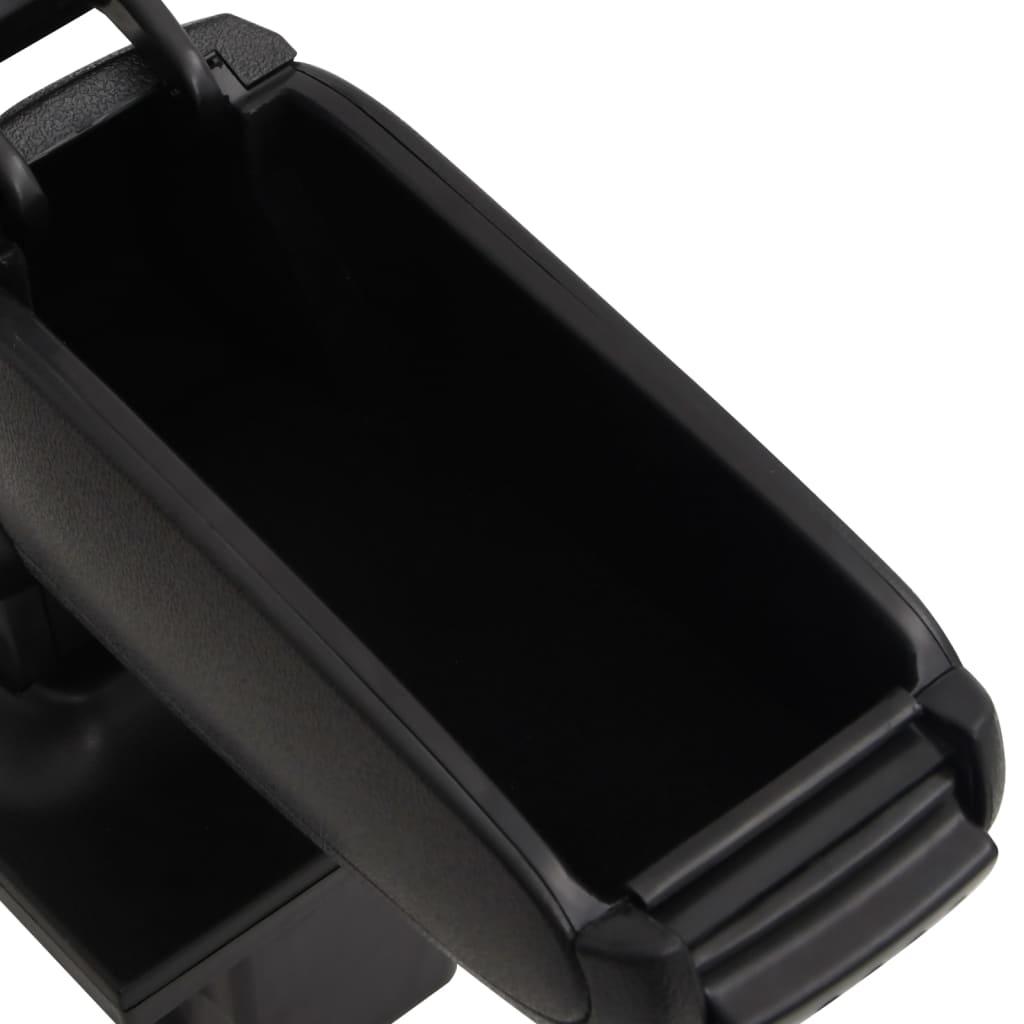 vidaXL Reposabrazos para coche ABS negro 16x35x(30-49) cm