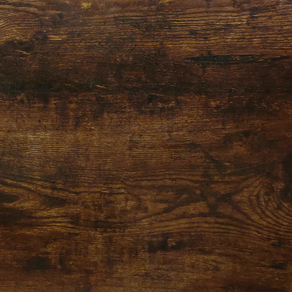 vidaXL Banco zapatero madera contrachapada roble ahumado 103x30x48 cm