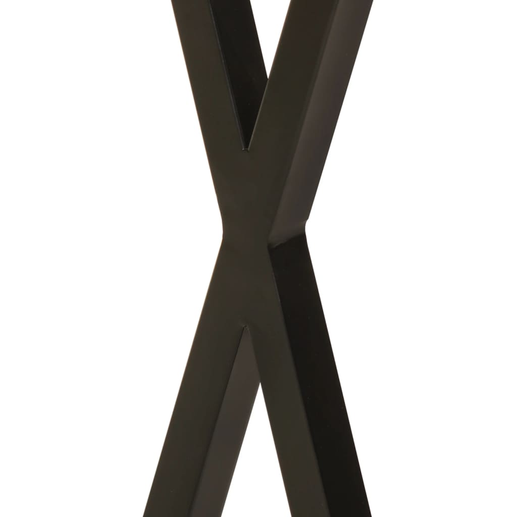 vidaXL Mesa consola con borde natural madera maciza mango 105x33x76 cm