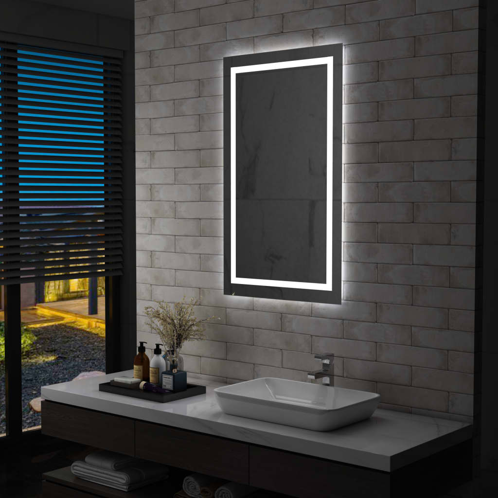 vidaXL Espejo de baño con LED y sensor táctil 60x100 cm
