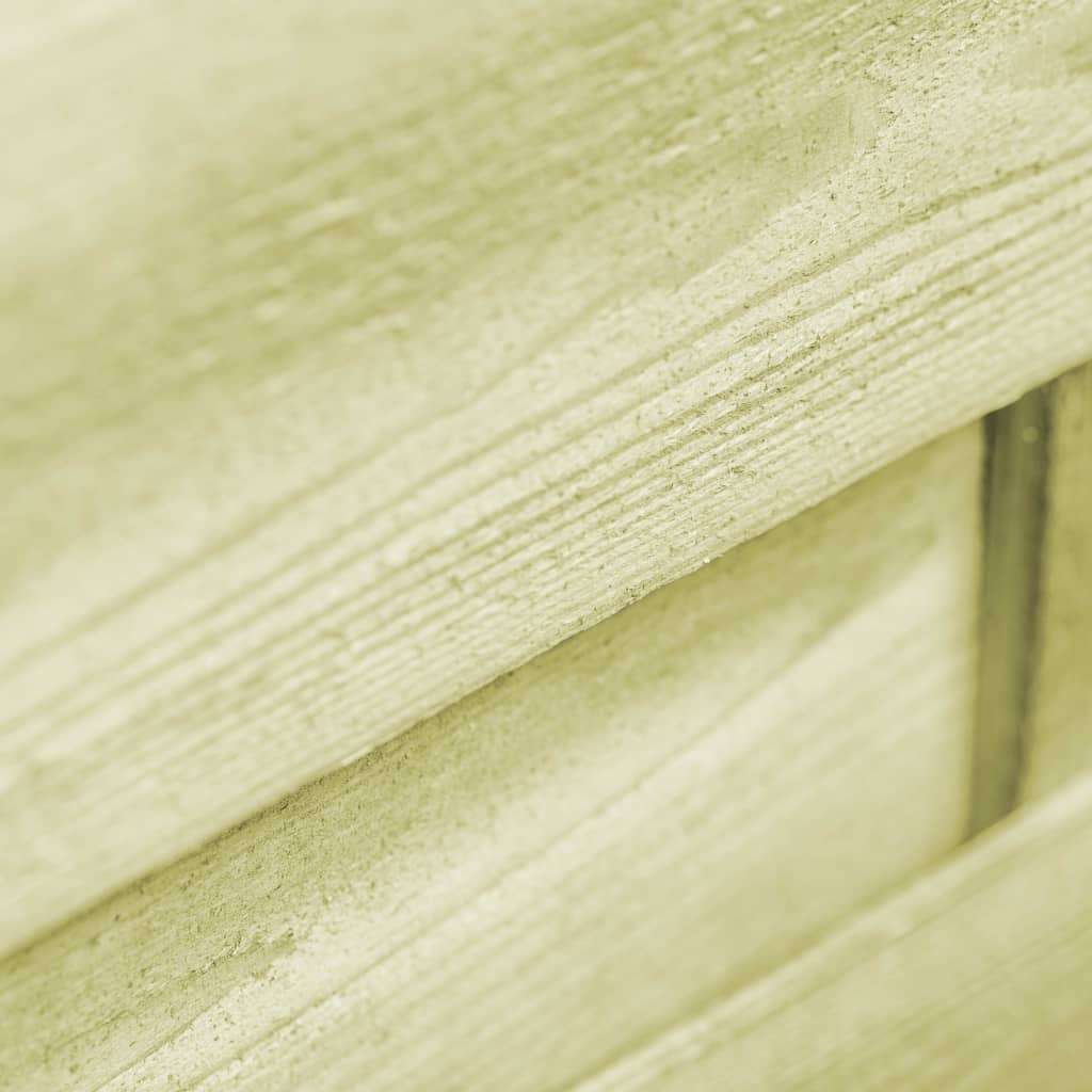 vidaXL Puerta de jardín madera de pino impregnada verde 100x75 cm