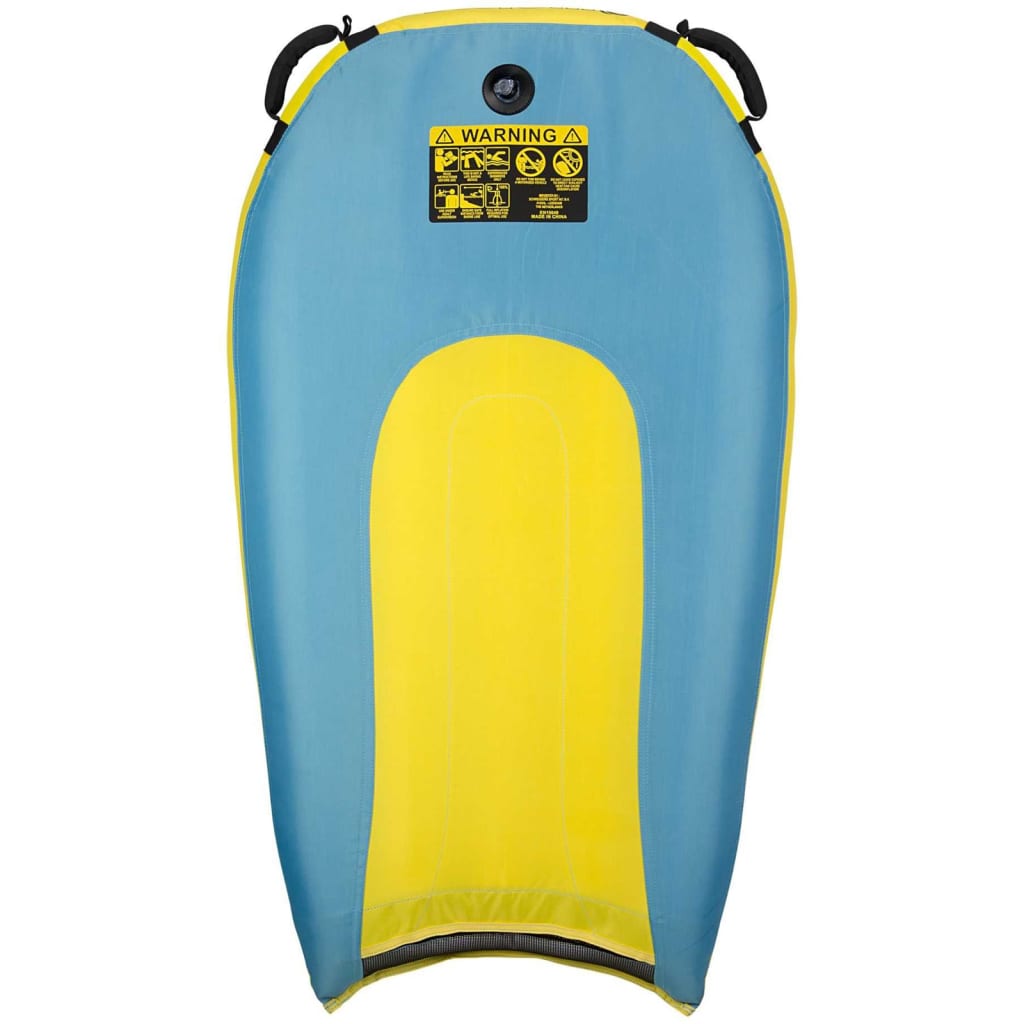 Waimea Tabla de bodyboard inflable Boogie Air PVC amarillo y azul