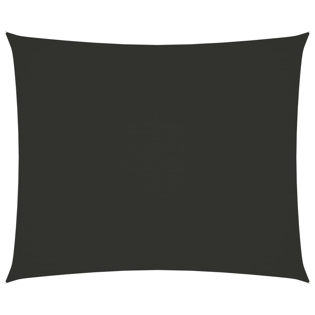 vidaXL Toldo de vela rectangular tela Oxford gris antracita 2x3 m