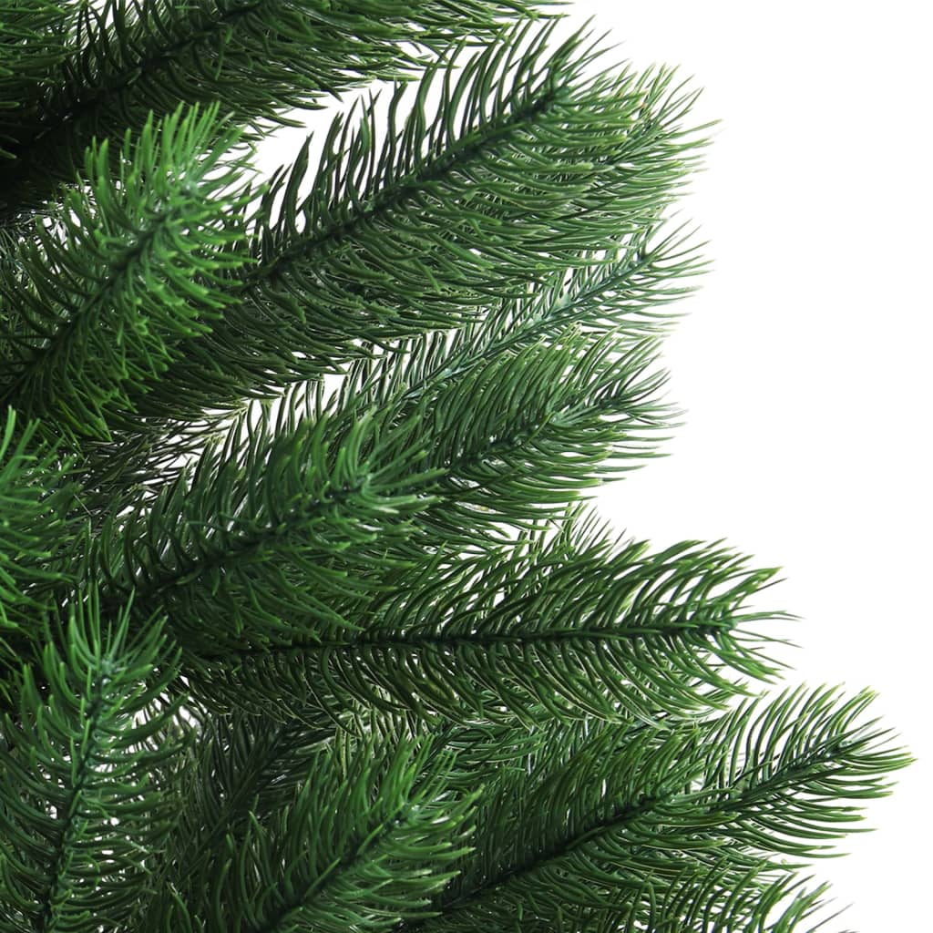 vidaXL Árbol de Navidad artificial hojas realistas verde 90 cm