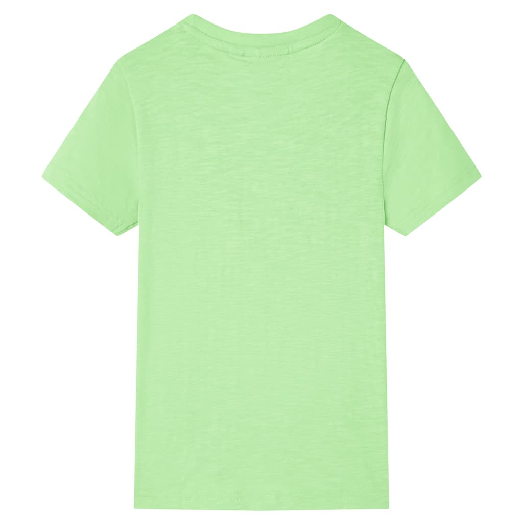 Camiseta infantil verde neón 92