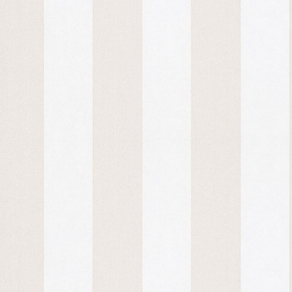 Topchic Papel de pared Stripes beige y blanco