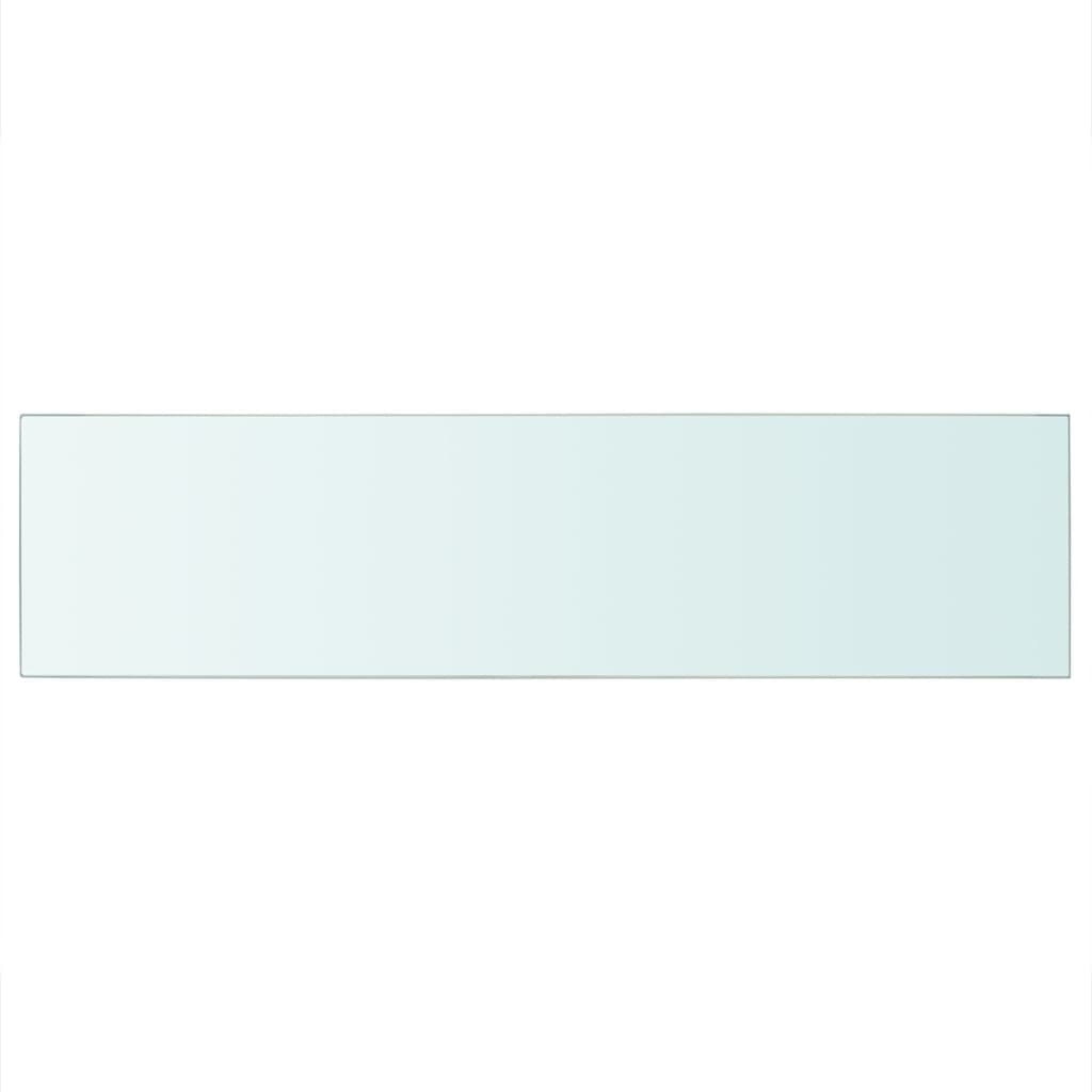 vidaXL Panel de estante vidrio claro 100x25 cm