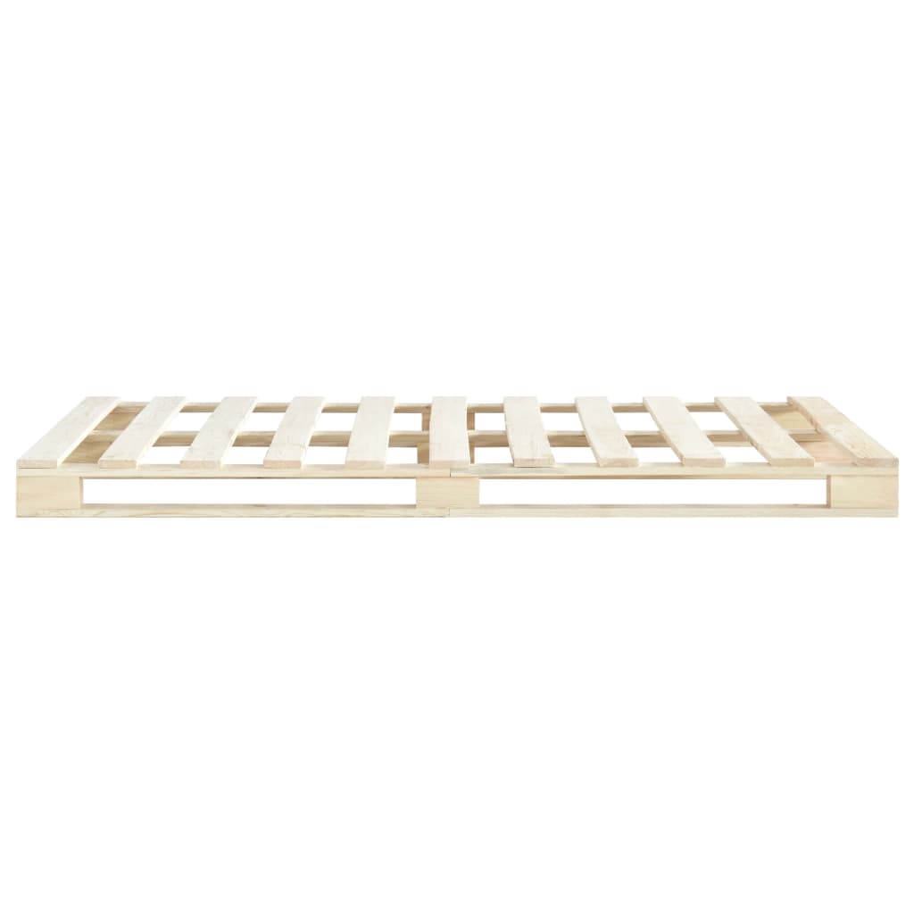 vidaXL Estructura de cama de palés madera maciza de pino 200x200 cm