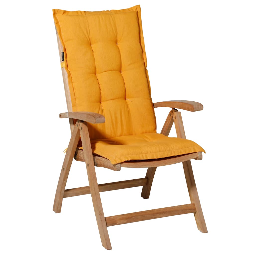 Madison Cojín de silla de respaldo alto Panama brillo dorado 123x50cm