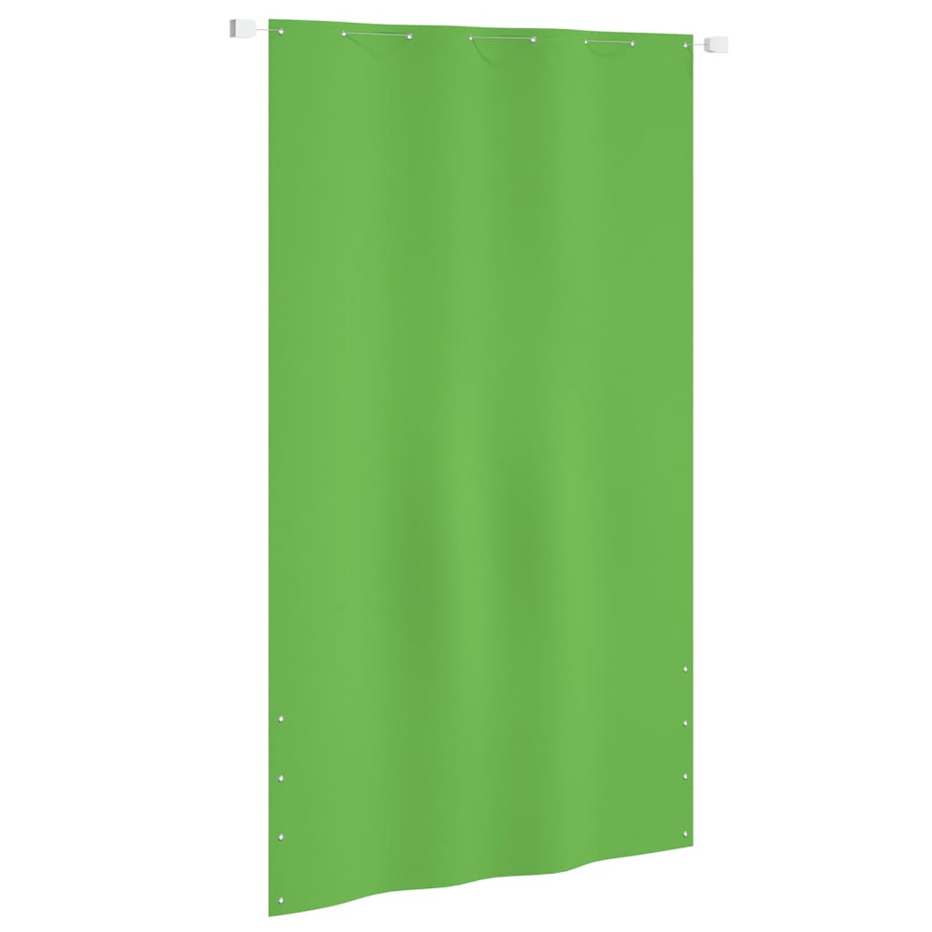 vidaXL Toldo pantalla para balcón tela oxford verde claro 140x240 cm