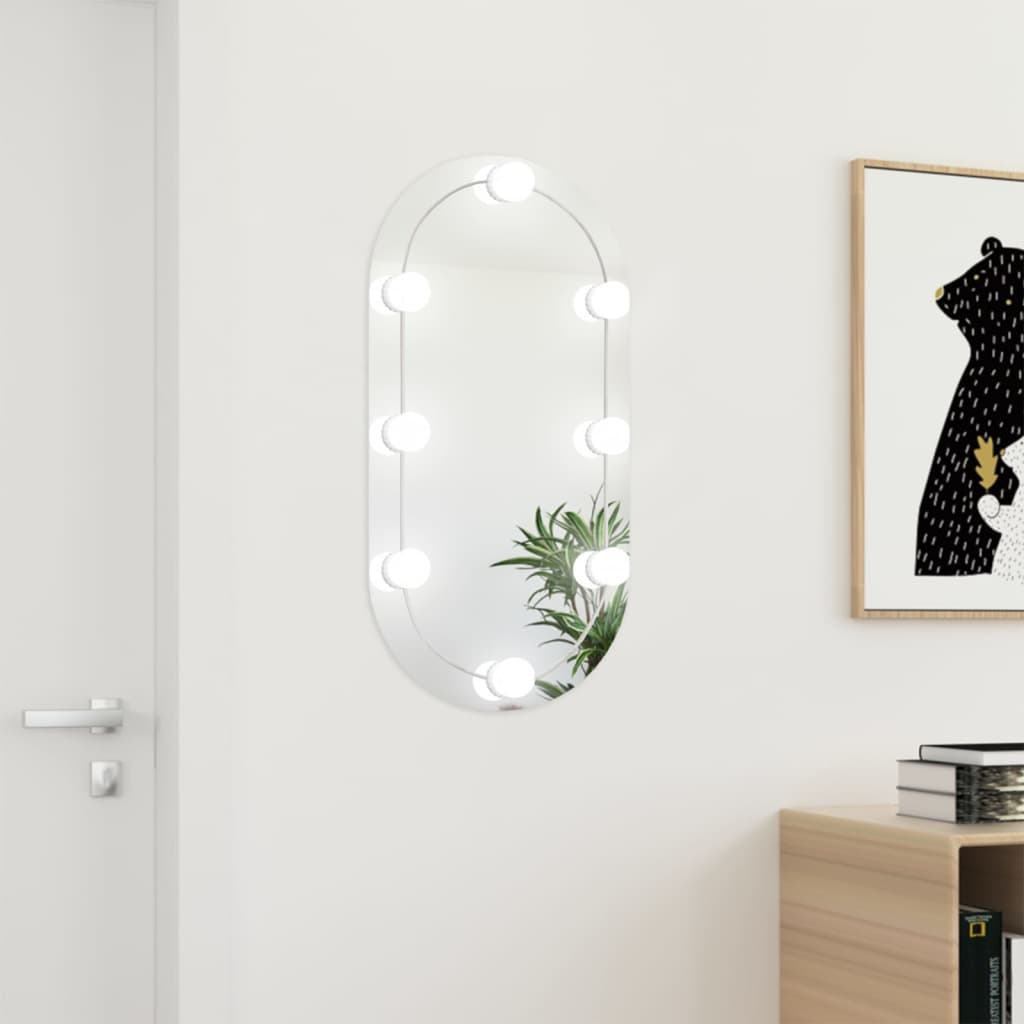 vidaXL Espejo con joyero y luces LED para pared – Pensando en Casa