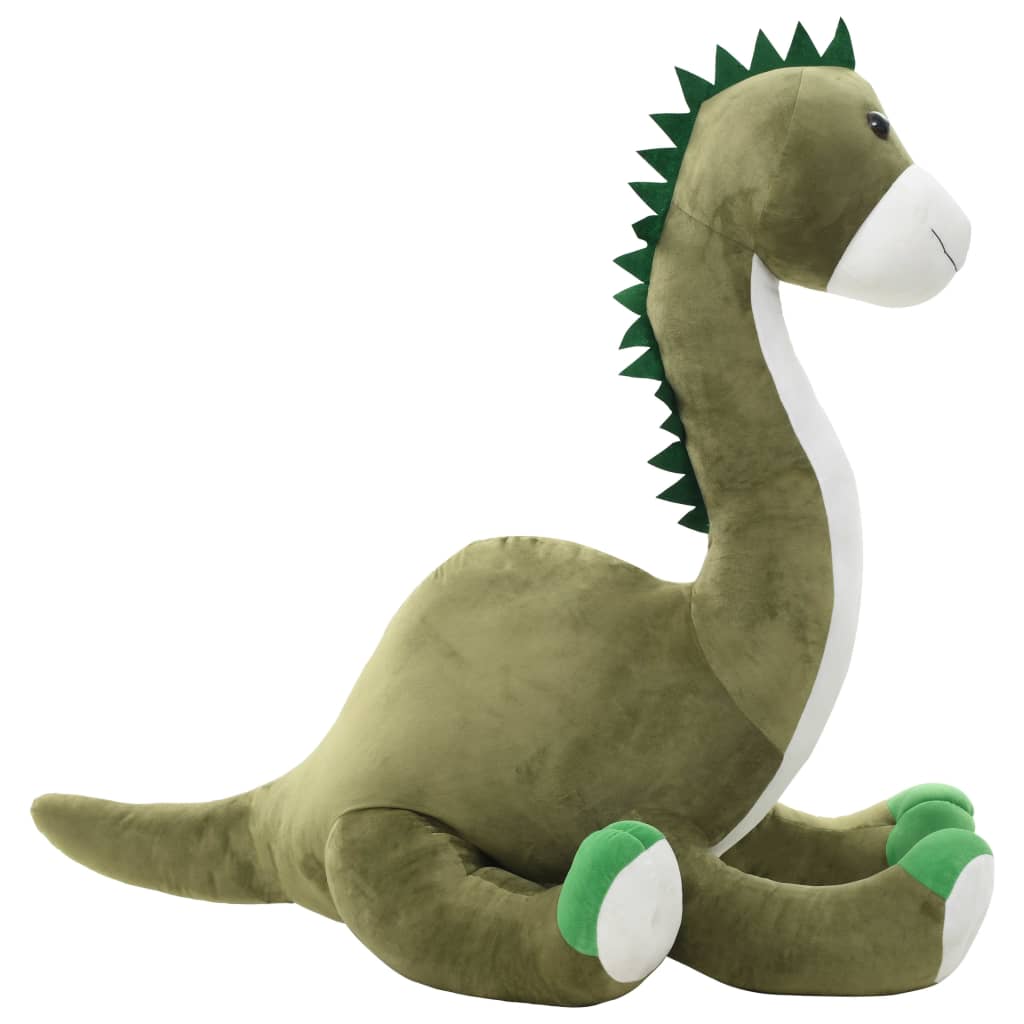 vidaXL Dinosaurio Brontosaurus de peluche verde