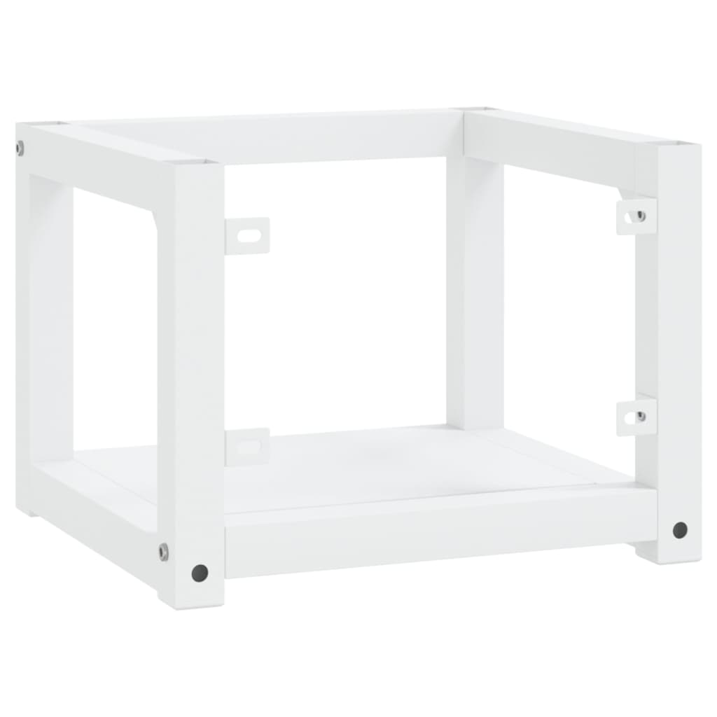 vidaXL Estructura de lavabo suspendido hierro blanco 40x38x31 cm
