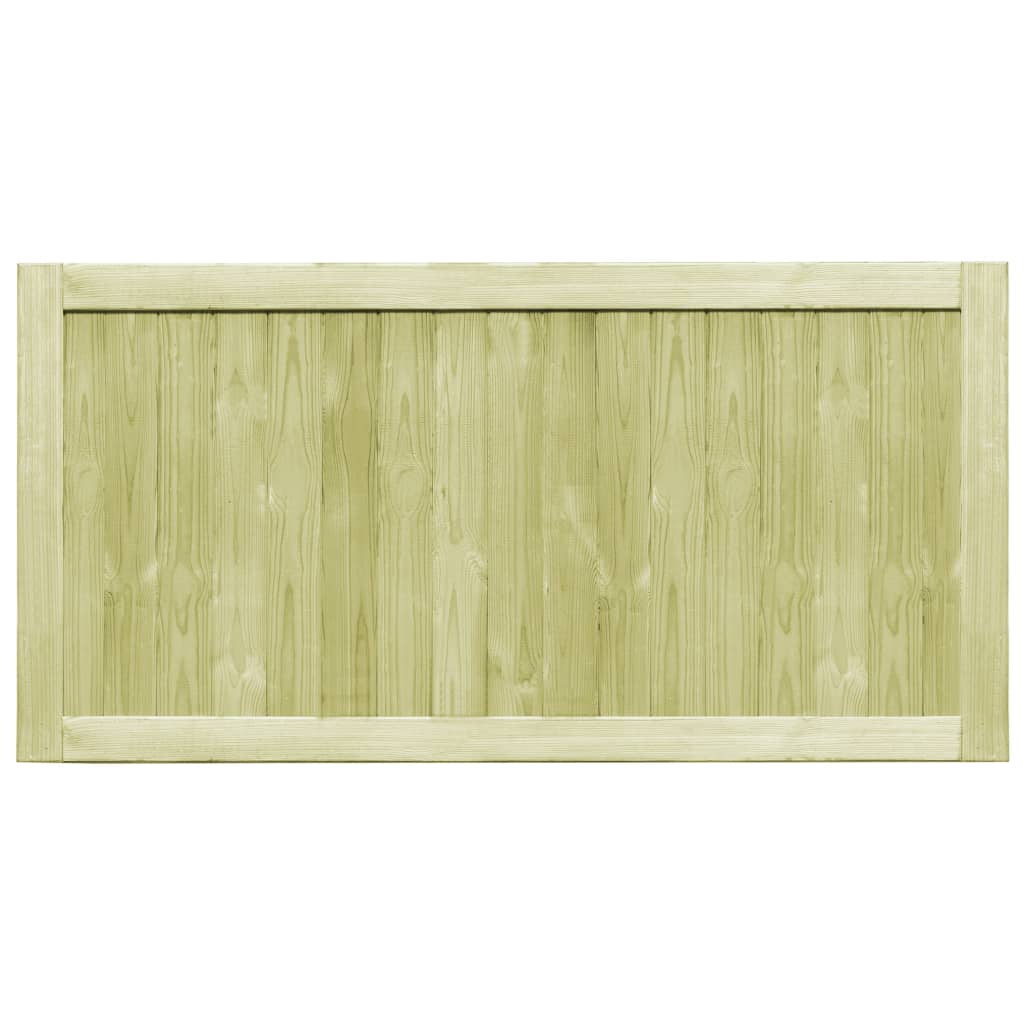 vidaXL Puertas de valla madera de pino impregnada 300x75 cm 2 uds