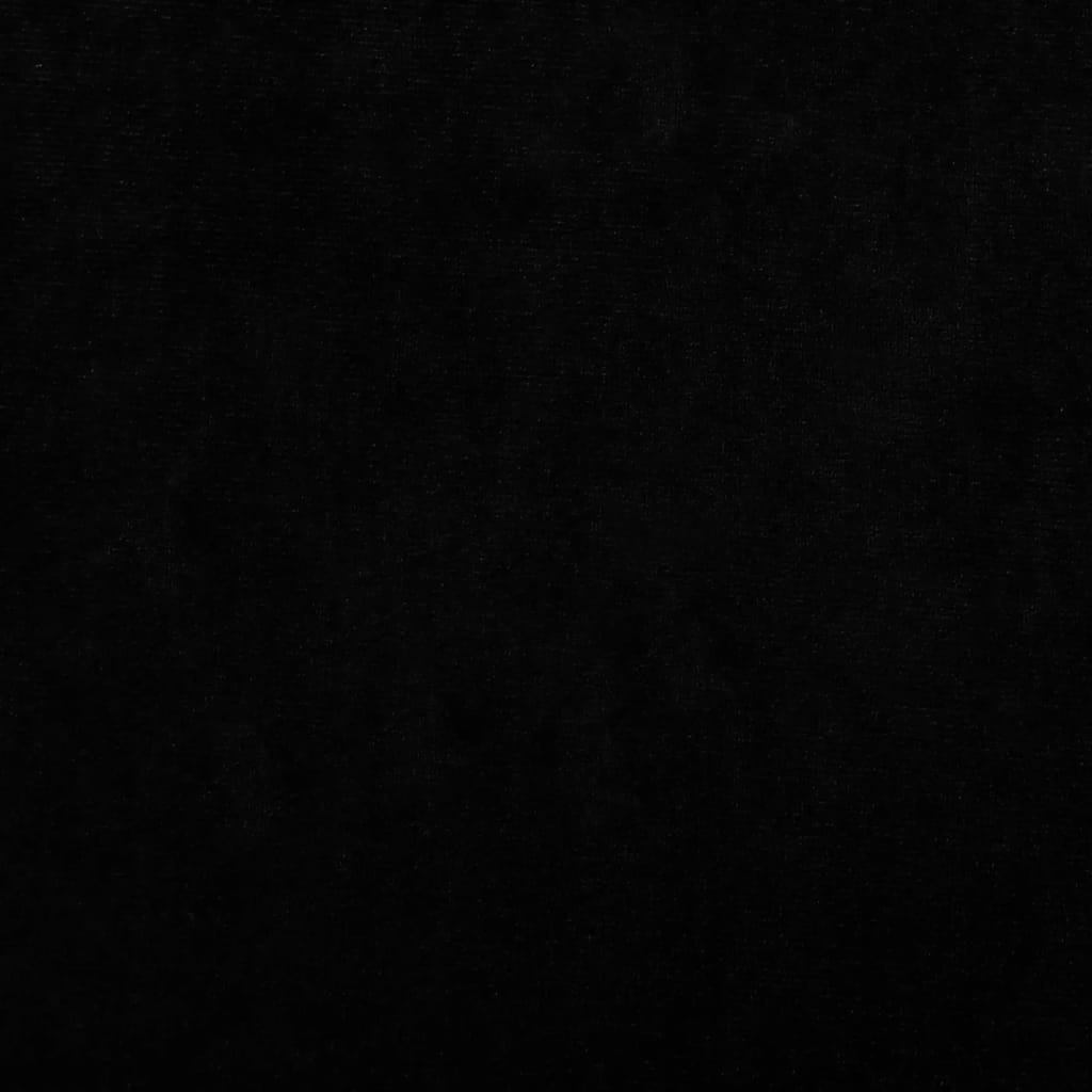 vidaXL Cama para perros de terciopelo negra 70x52x30 cm