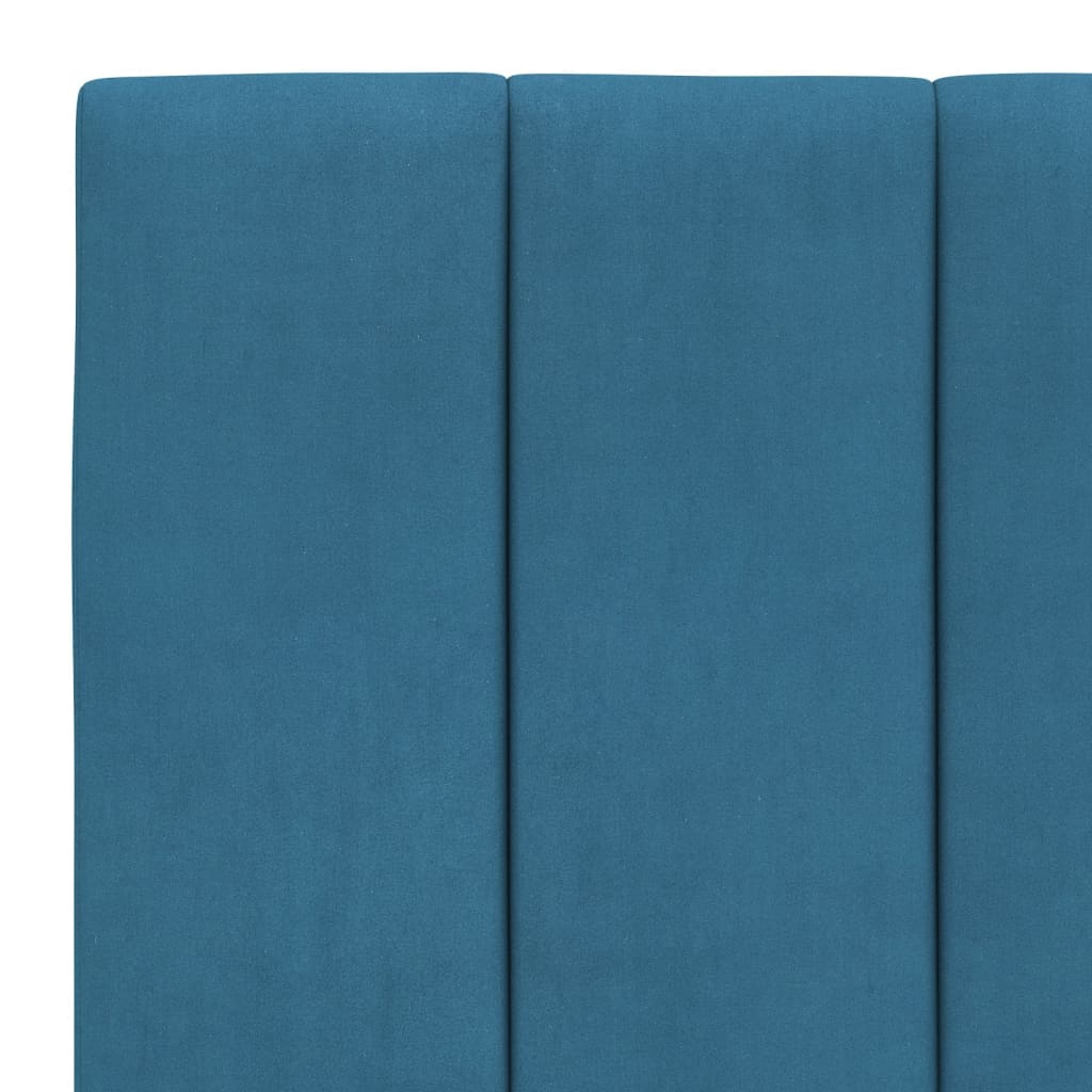 vidaXL Cabecero de cama acolchado terciopelo azul 80 cm