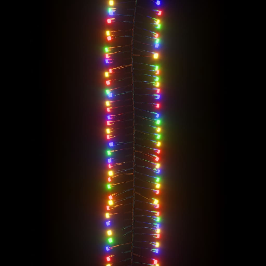vidaXL Tira de luces de racimo con 1000 LEDs PVC multicolor 11 m