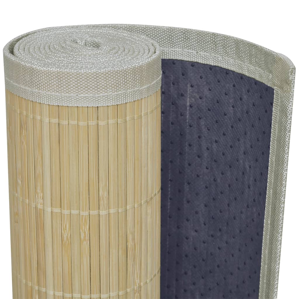 vidaXL Alfombra rectangular de bambú natural 150 x 200 cm