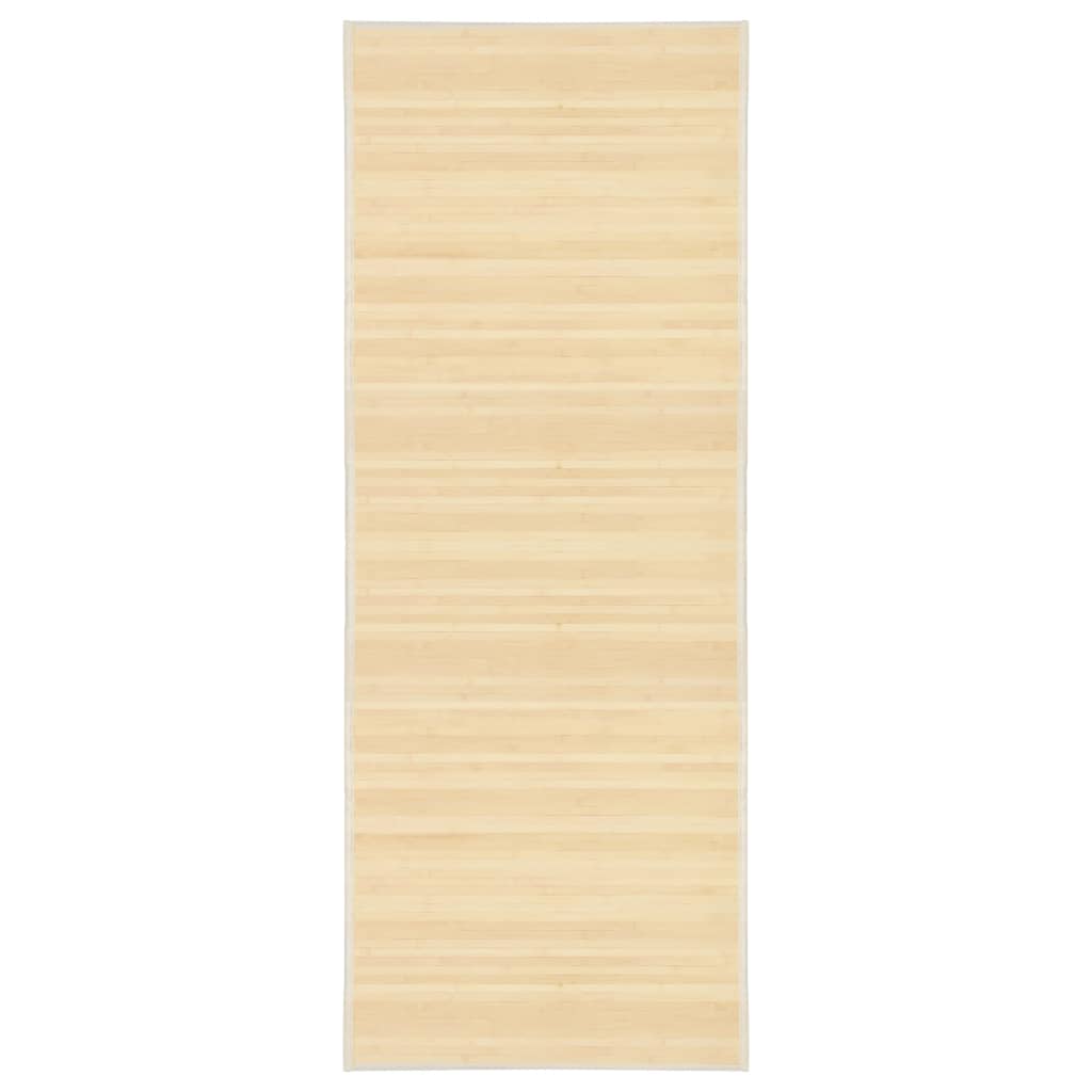 vidaXL Alfombra de bambú color natural 80x200 cm