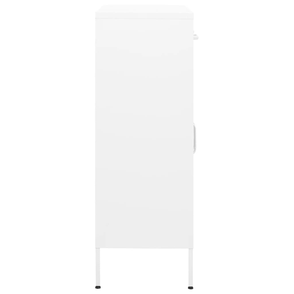vidaXL Armario almacenamiento acero blanco 80x35x101,5 cm