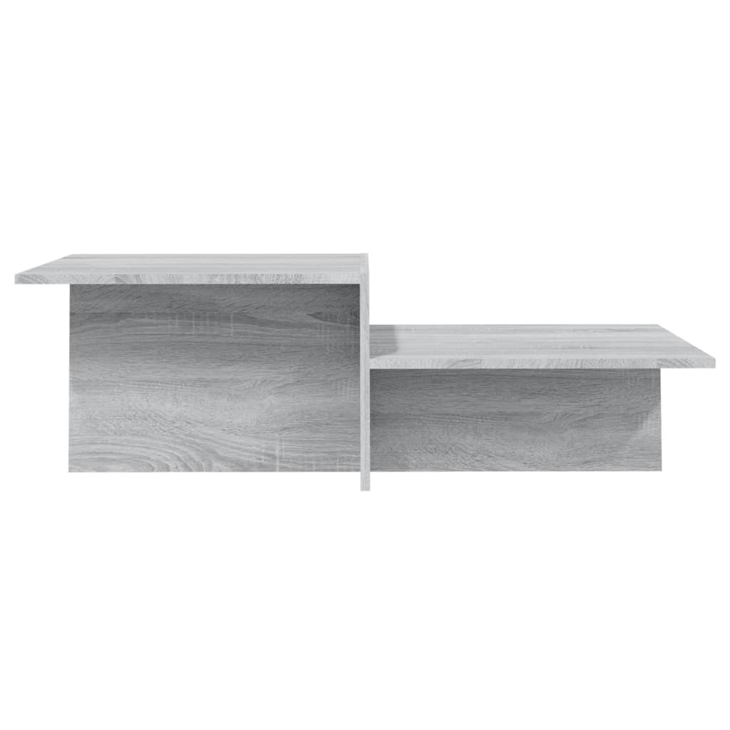 vidaXL Mesa de centro madera contrachapada gris Sonoma 111,5x50x33 cm