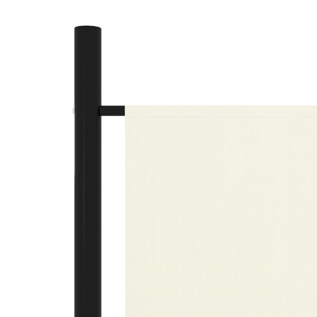 vidaXL Biombo divisor de 5 paneles blanco 250x180 cm
