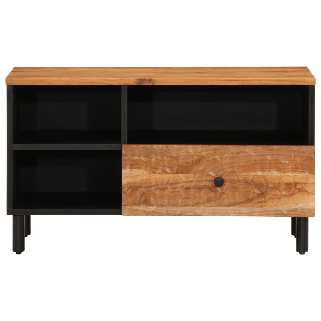 vidaXL Mueble de TV madera maciza de acacia 80x33x46 cm